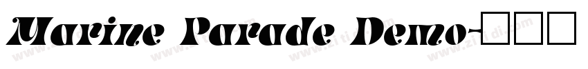 Marine Parade Demo字体转换
